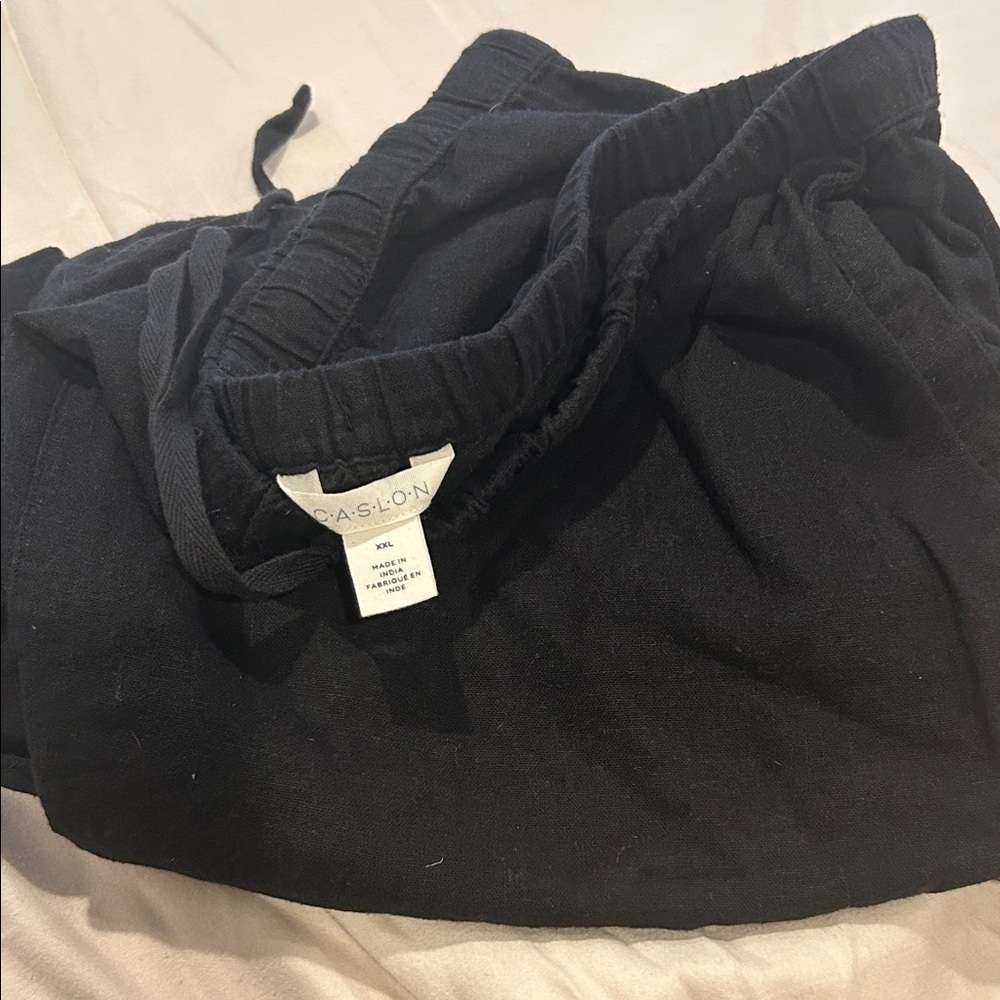 Caslon Midnight Black Relaxed Trousers